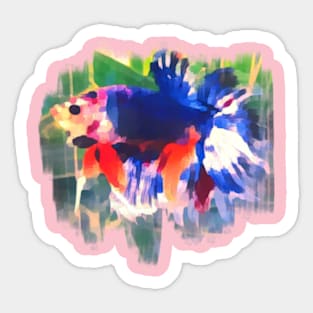 betta colorful Sticker